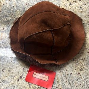 Dooney & Bourke Brown Faux Fur Hat